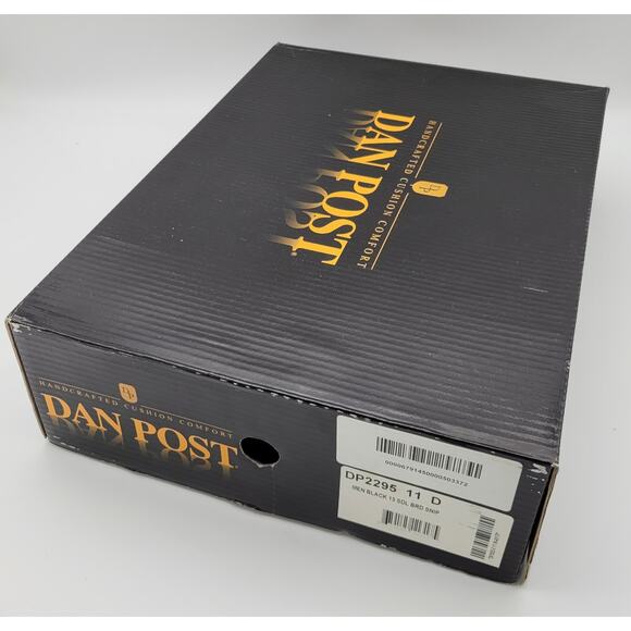 Dan Post Boots Mens Size 11 D Tan Black Western Cowboy Python Snakeskin DP3036 - Picture 3 of 16